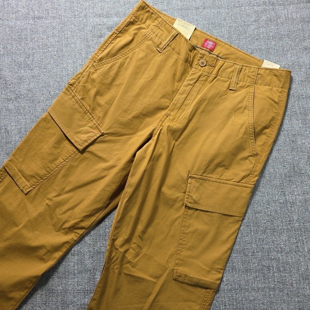 Levis Jeans XX Cargo Pants Relaxed Taper Fit Stretch Ginger Khaki Brown 30 x 30